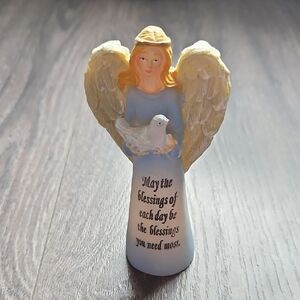 Angel Figurine with Dove and Blessing